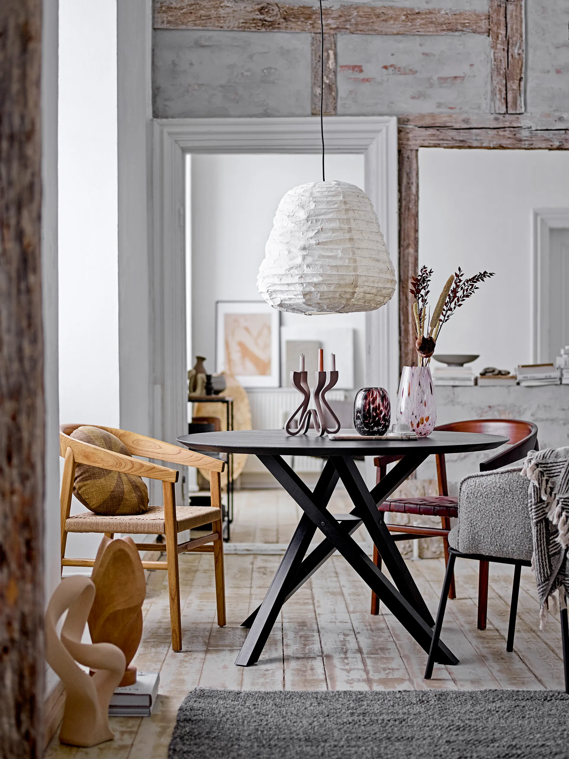 Wazon Crister 17 cm , Brązowy Bloomingville