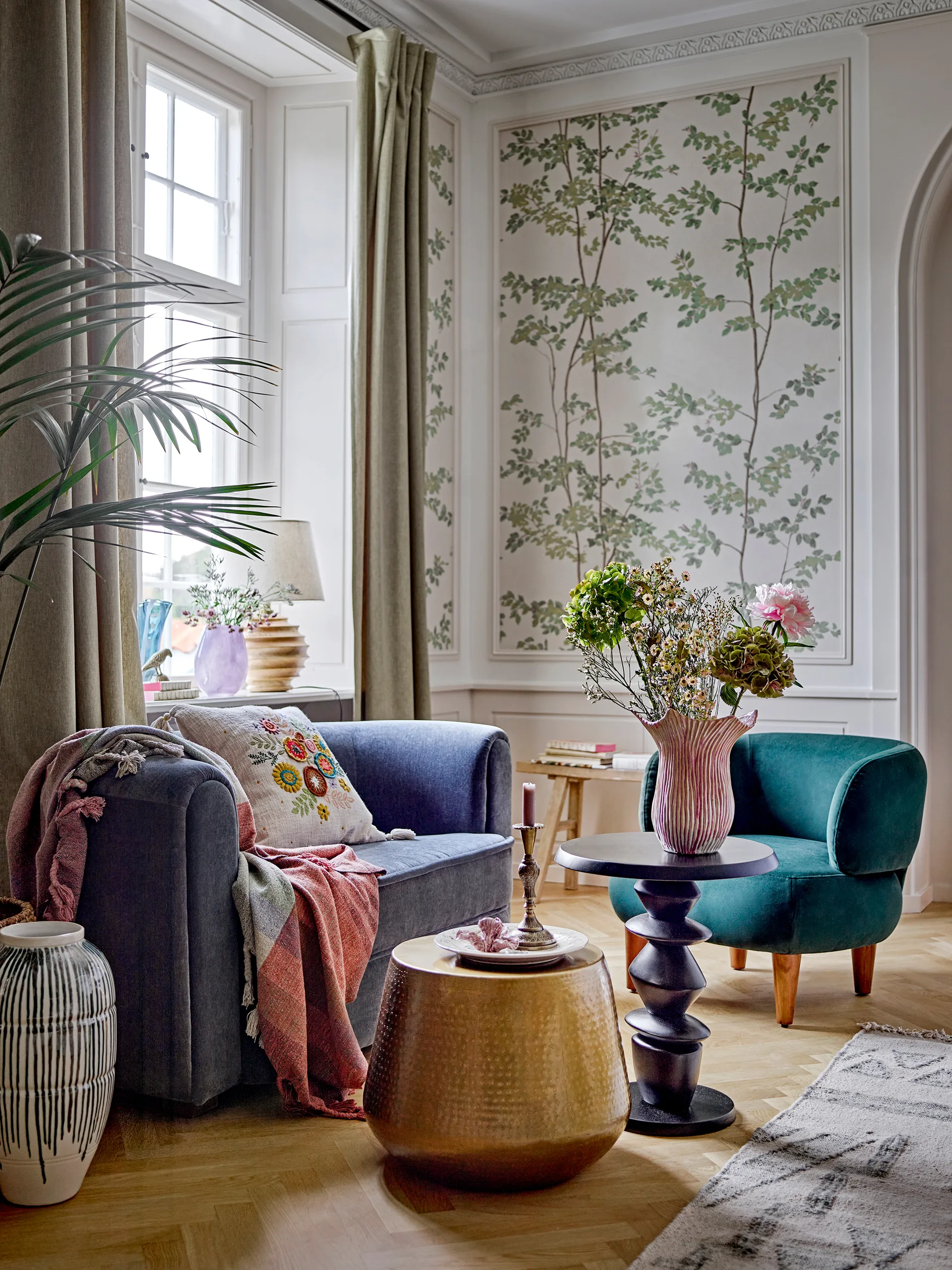 Wazon Floral 29 cm, Różowy Bloomingville