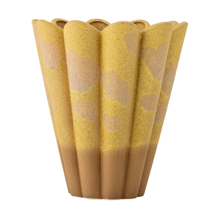 Wazon Penn 25,5x29 cm - Żółty - Bloomingville