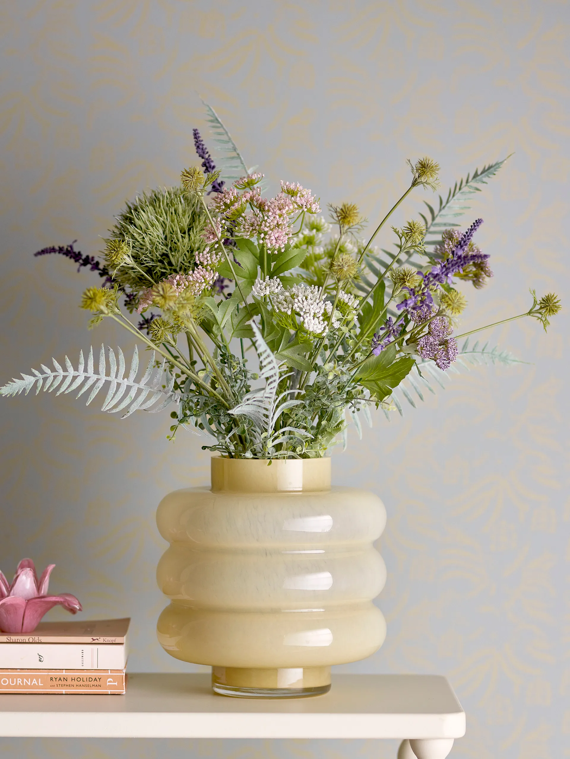 Wazon Sahara Ø21,5x22 cm, Żółty Bloomingville