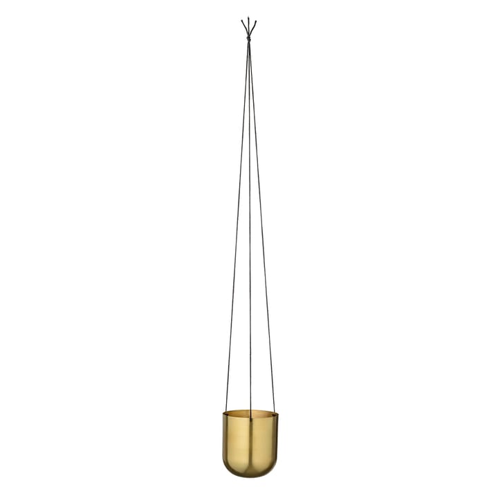 Wisząca doniczka Bloomingville metalowa Ø13.5 cm, mosiądz Bloomingville