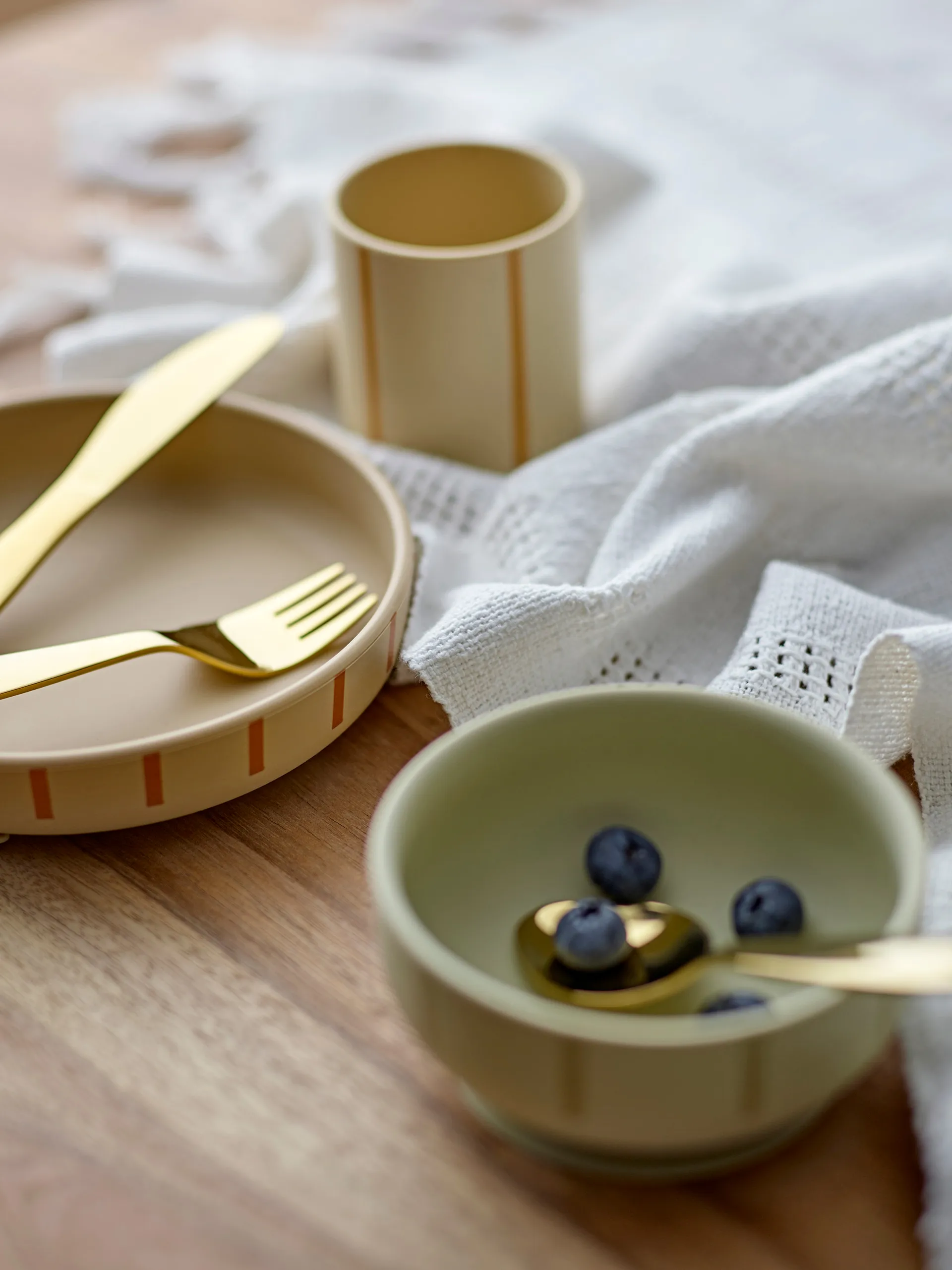 Zastawa stołowa dla dzieci Levi 3 szt., Green Bloomingville