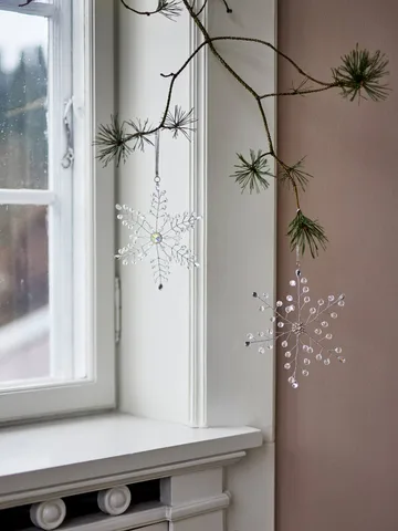 Zawieszka świąteczna Miku - Przezroczysty, 2 szt., 17 cm - Bloomingville
