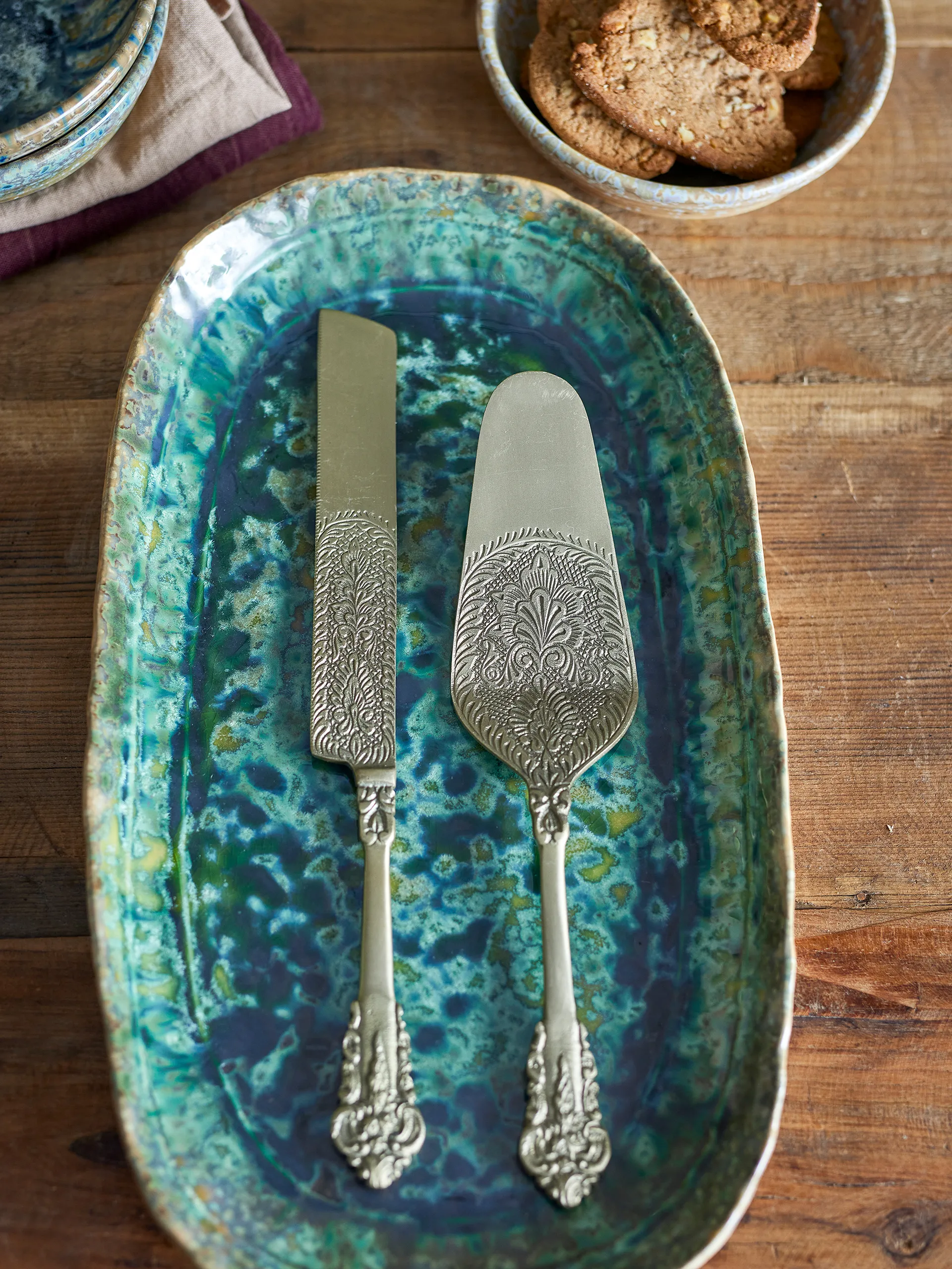 Zestaw do ciasta Kalima 2 szt., Mosiądz Bloomingville