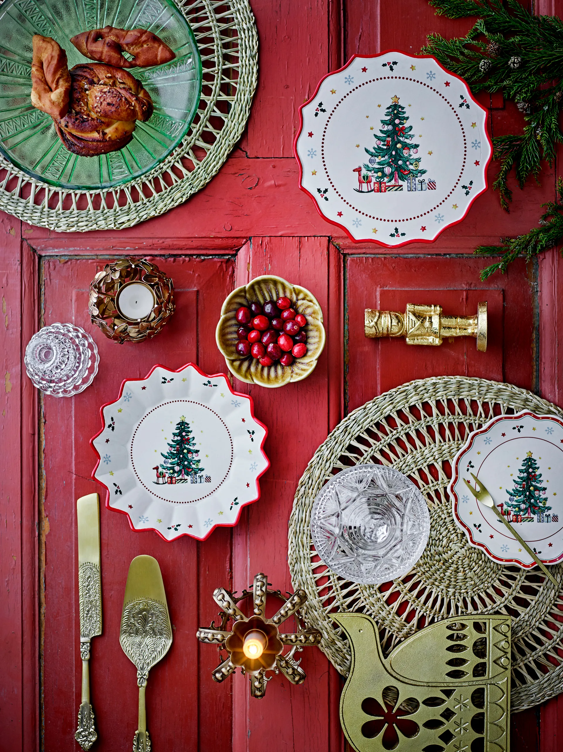 Zestaw do ciasta Kalima 2 szt., Mosiądz Bloomingville