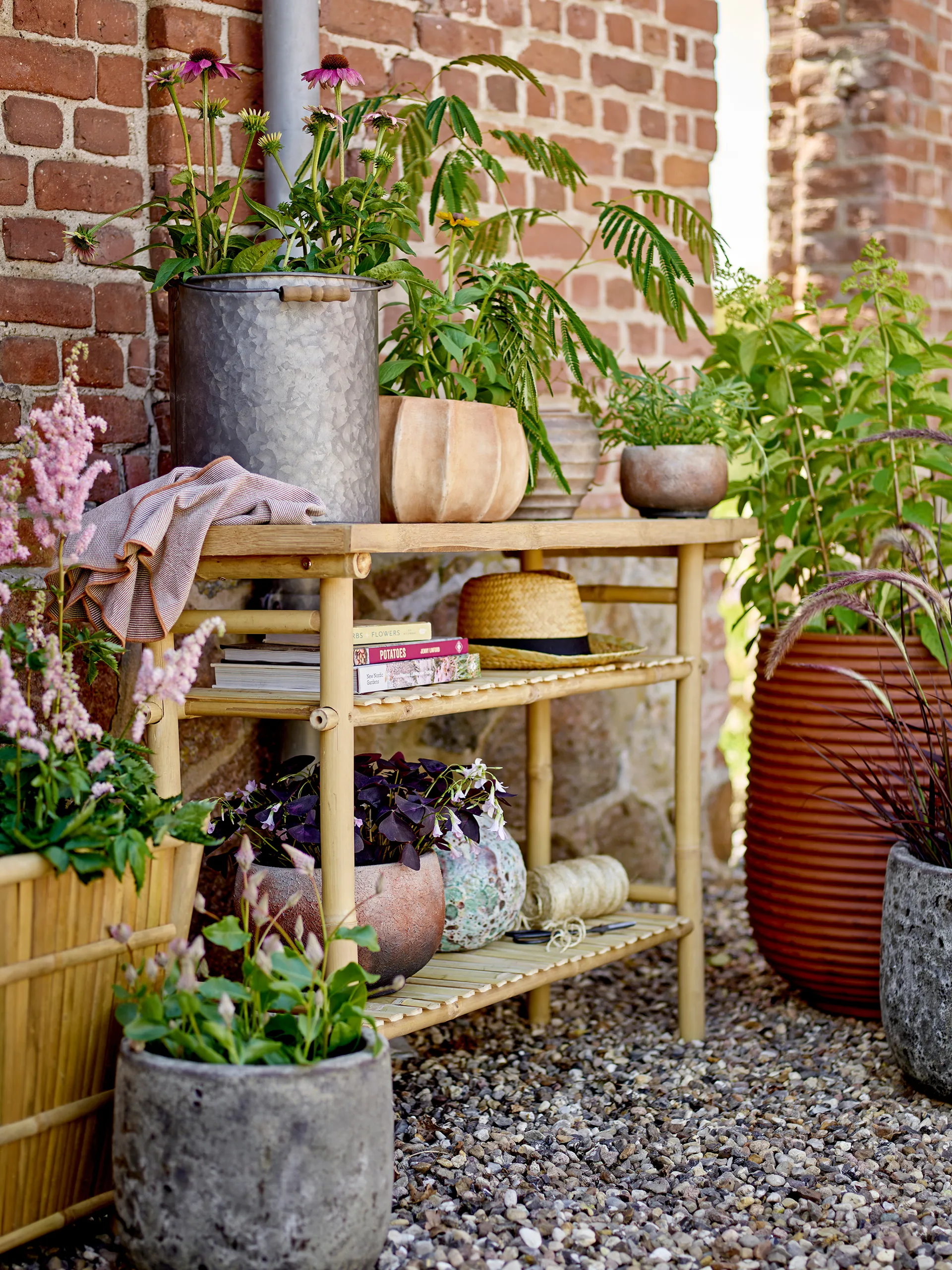 Zestaw doniczek Mesola 2 części, Brązowy Bloomingville