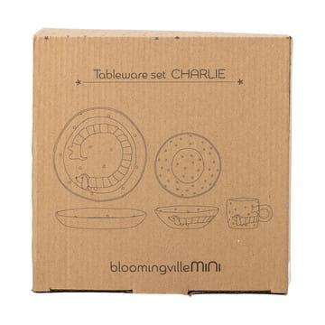 Zestaw serwisowy Charlie 3 części - Niebiesko-biały - Bloomingville