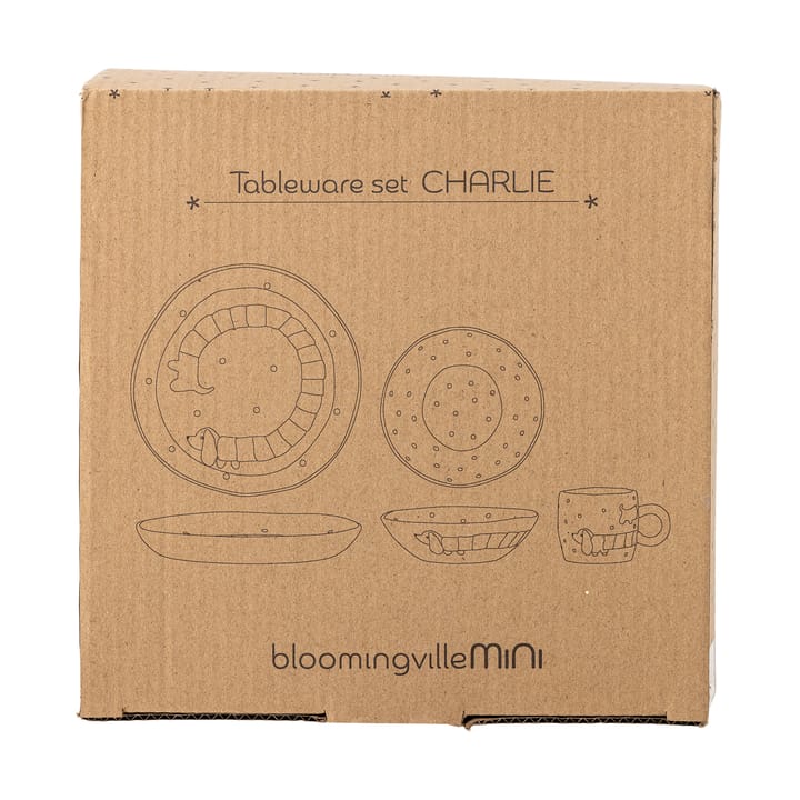 Zestaw serwisowy Charlie 3 części, Niebiesko-biały Bloomingville