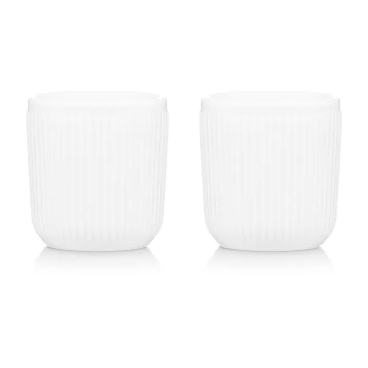 Douro kubek z podwójną ścianką 100 ml, 2‑pak - Biały - Bodum