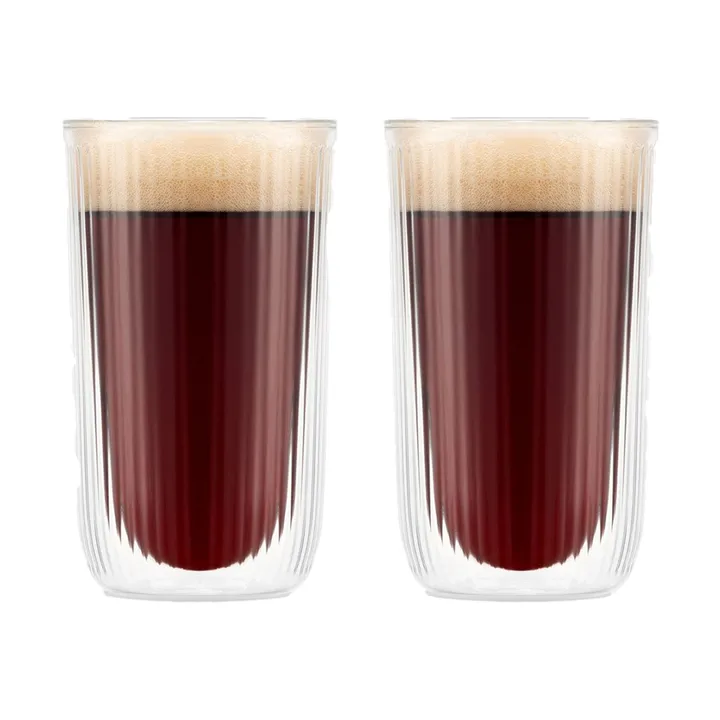 Douro podwójnie ściankowa szklanka do piwa 450 ml, 2‑pak - Jasne - Bodum