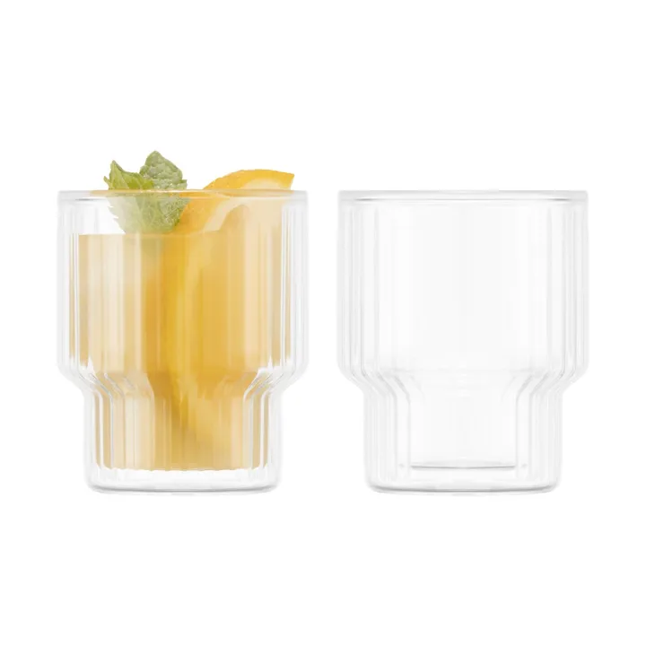 Navalia podwójnie izolowana szklanka 150 ml, 2‑pak - Jasne - Bodum