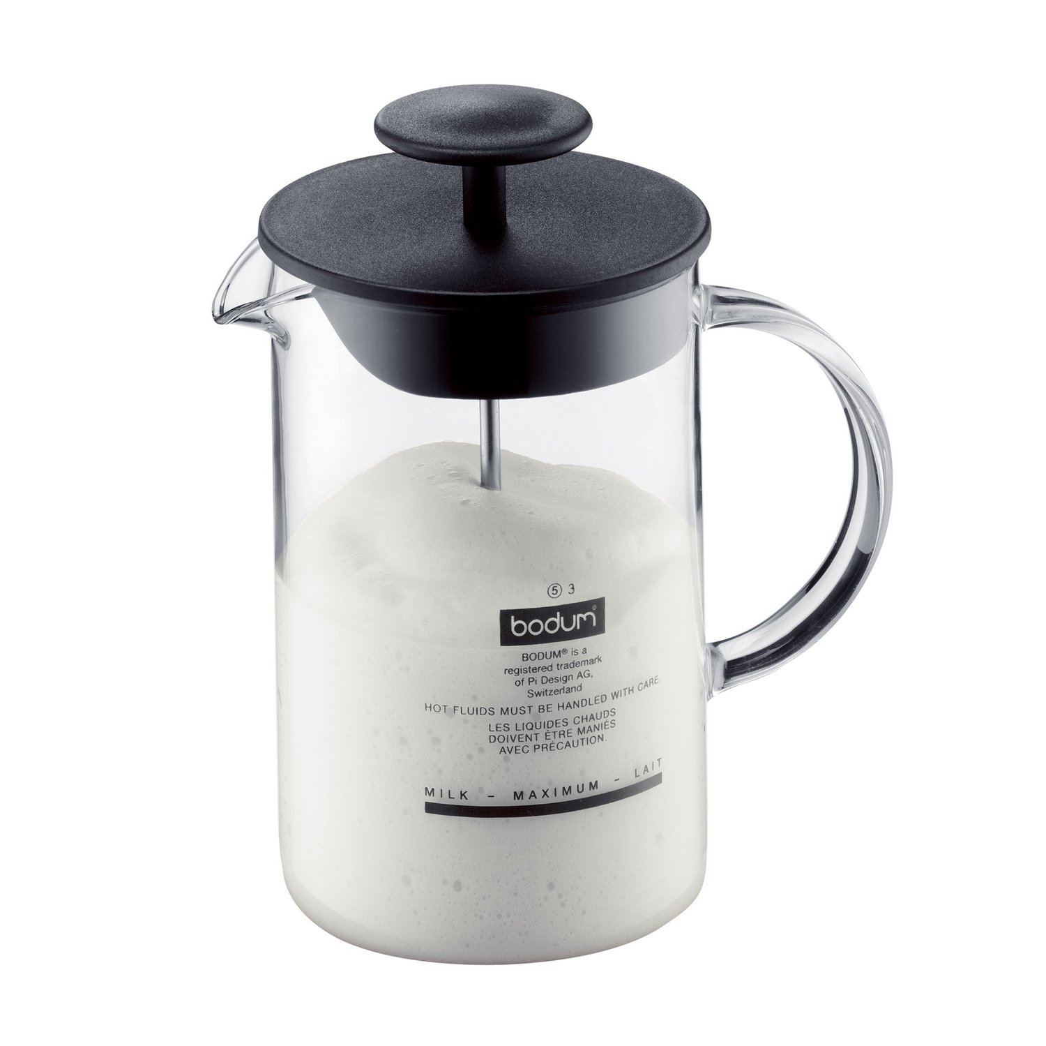 Bodum Spieniacz do mleka Latteo czarny | Skandynawski Design | Czarny