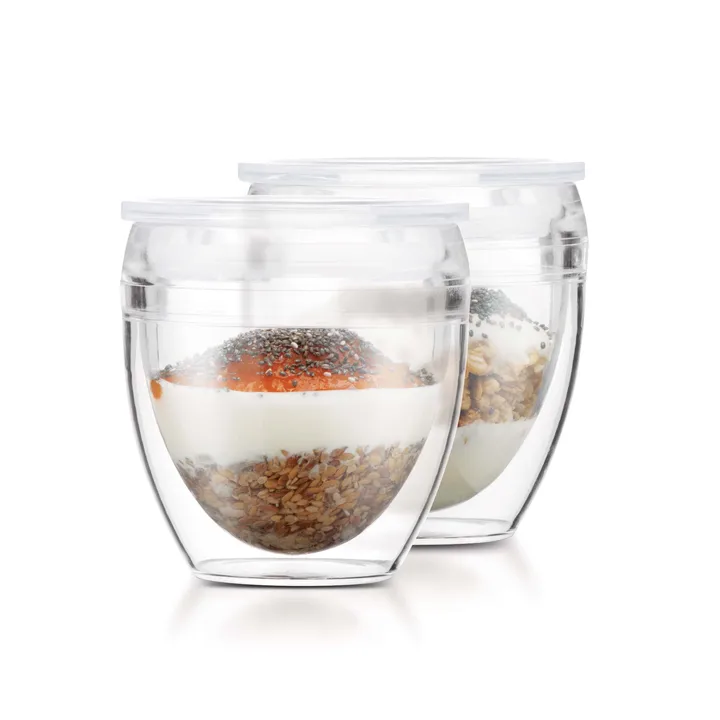 Szklanka Pavina To Go szkło dwuwarstwowe 2-pak - 250 ml - Bodum