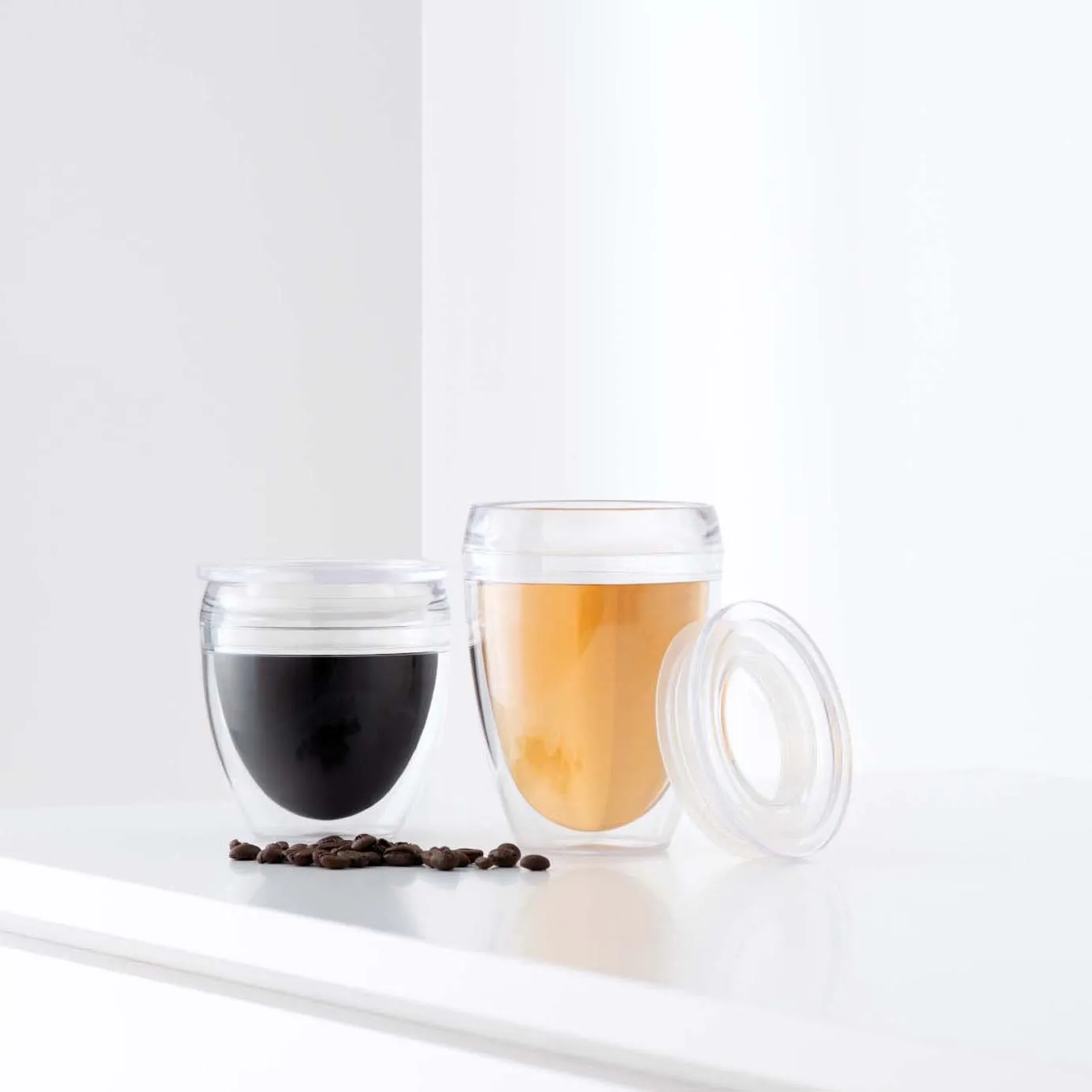 Szklanka Pavina To Go szkło dwuwarstwowe 2-pak, 250 ml Bodum