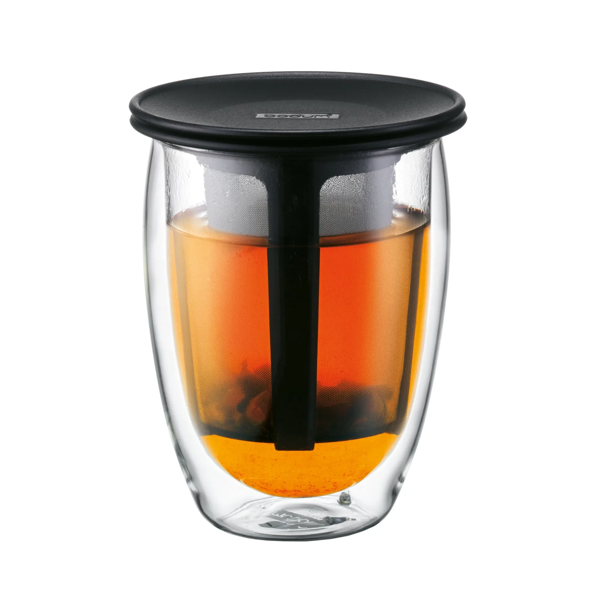 Szklanka Tea For One z sitkiem, czarny Bodum