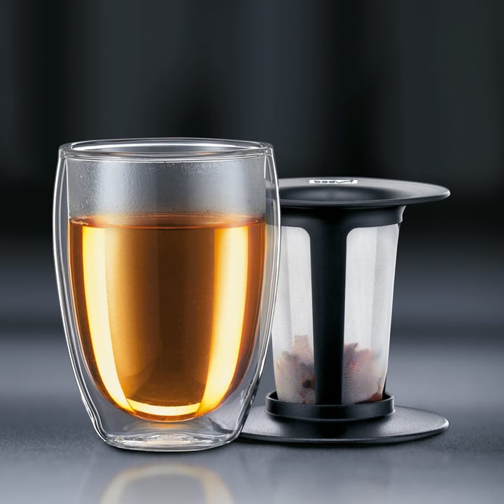 Szklanka Tea For One z sitkiem - czarny - Bodum