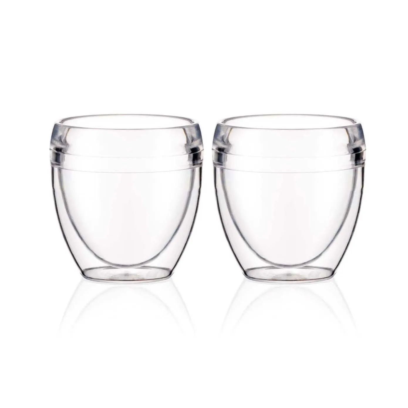 Szklanka z tworzywa sztucznego Pavina Outdoor dwuścienna 2-pak, 250 ml Bodum