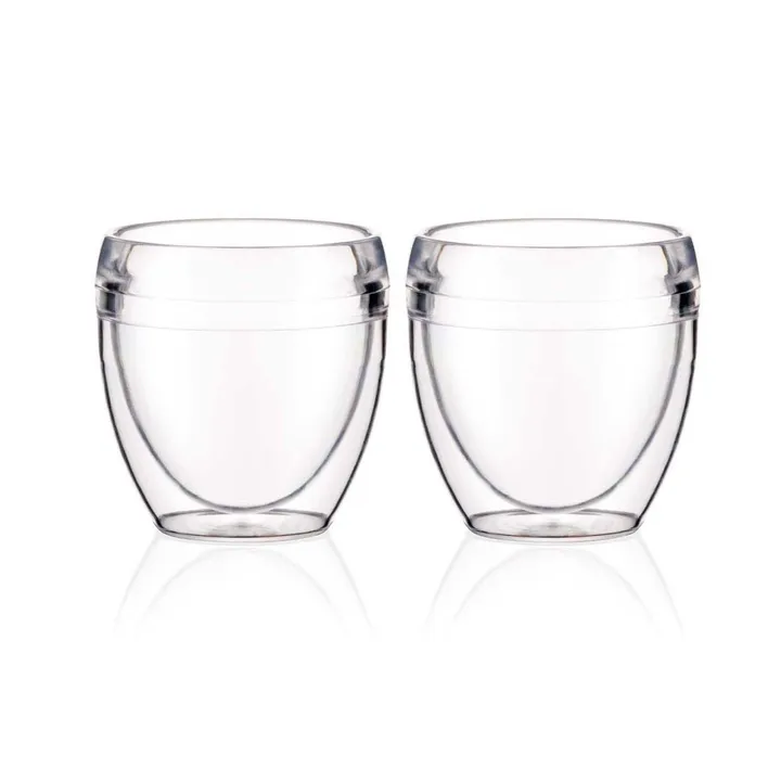 Szklanka z tworzywa sztucznego Pavina Outdoor dwuścienna 2-pak - 250 ml - Bodum
