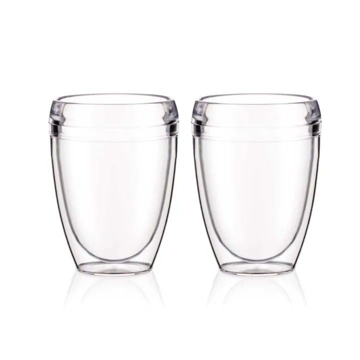 Szklanka z tworzywa sztucznego Pavina Outdoor dwuścienna 2-pak - 350 ml - Bodum