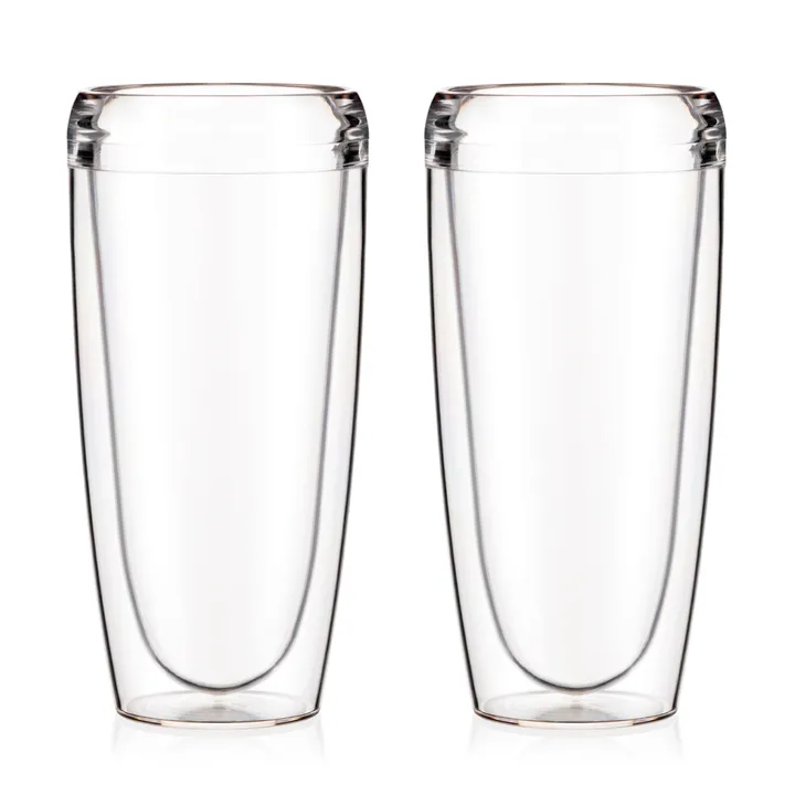 Szklanka z tworzywa sztucznego Pavina Outdoor dwuścienna 2-pak - 600 ml - Bodum
