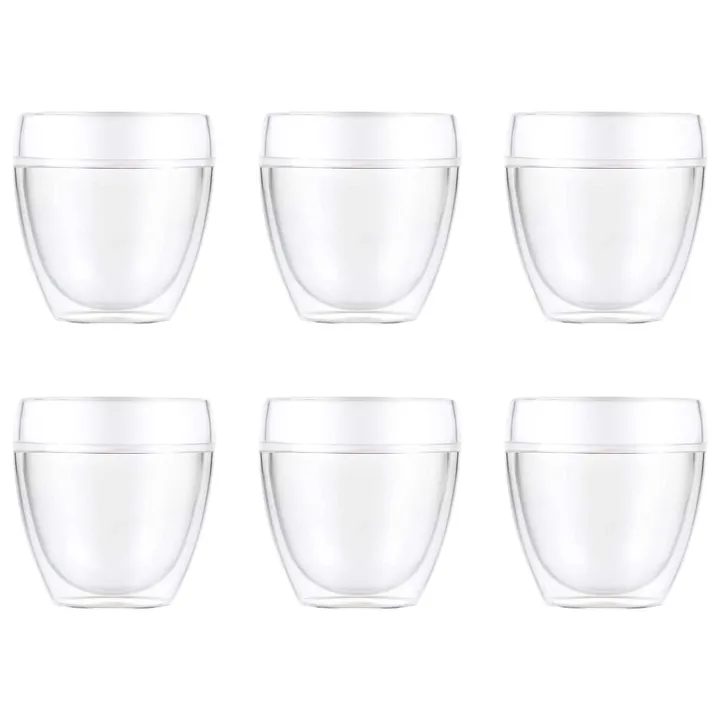 Szklanka z tworzywa sztucznego Pavina Outdoor dwuścienna 6-pak - 250 ml - Bodum