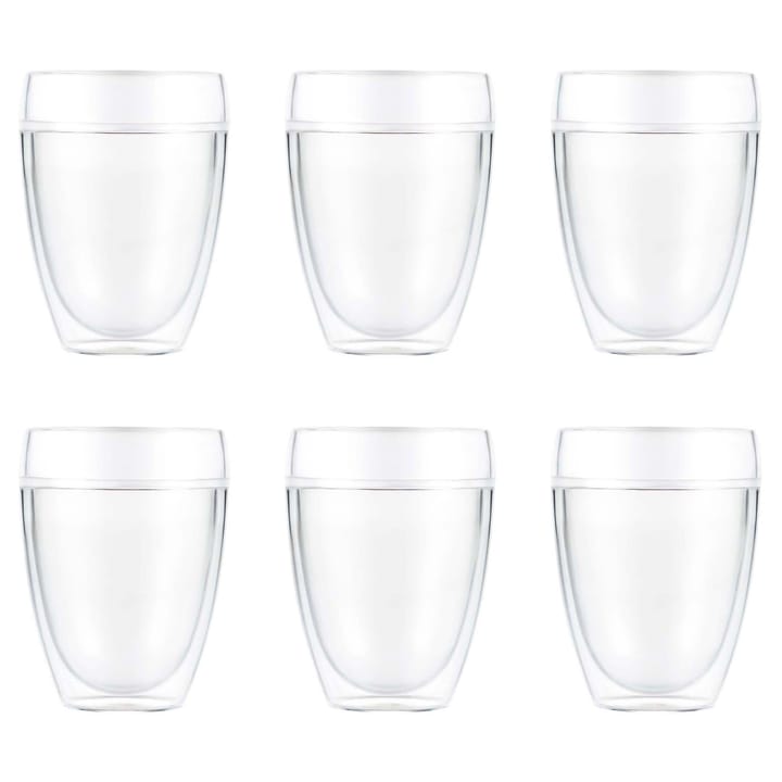 Szklanka z tworzywa sztucznego Pavina Outdoor dwuścienna 6-pak - 35 cl - Bodum