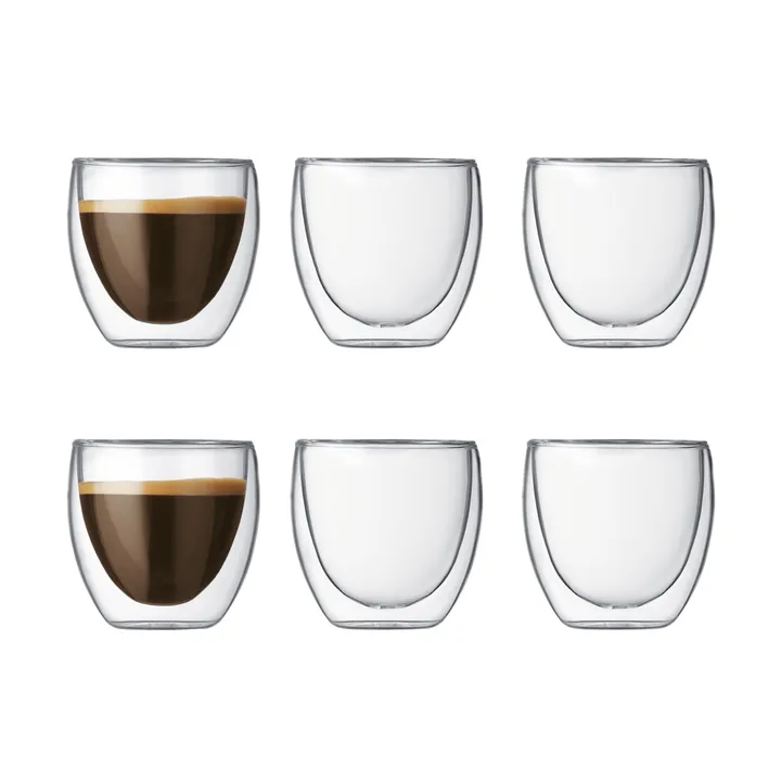Szklanki izolowane Pavina 6 szt. - 80 ml - Bodum