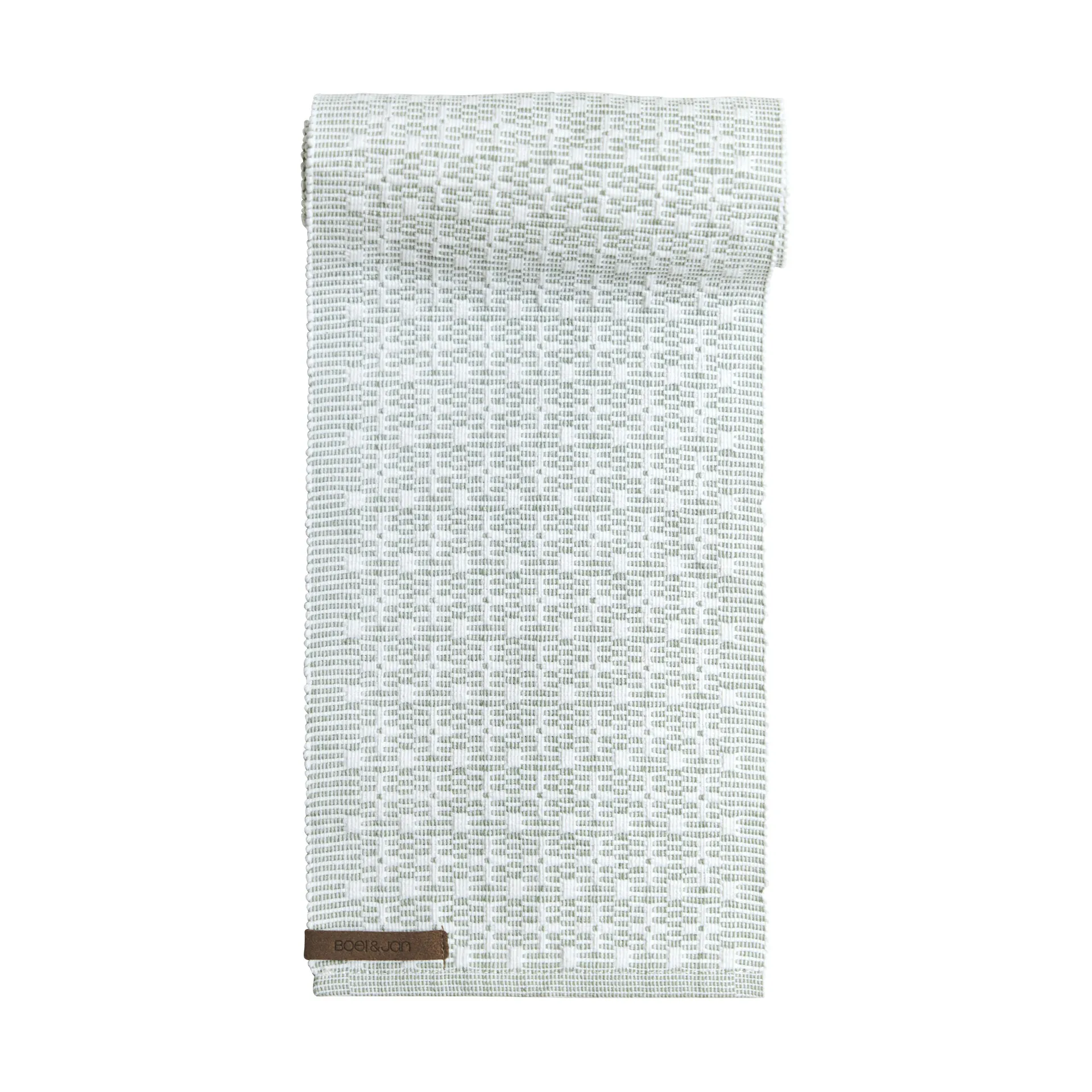Bieżnik Celine 15x120 cm, Zielono-biały Boel & Jan