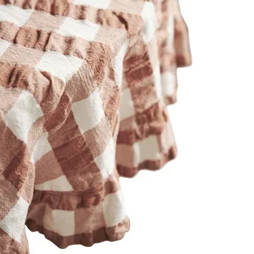 Obrus Kullavik Ø170 cm - Rdzawo-biały - Boel & Jan