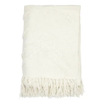 Pled bawełniany Tovhult 130x170 cm - Offwhite - Boel & Jan