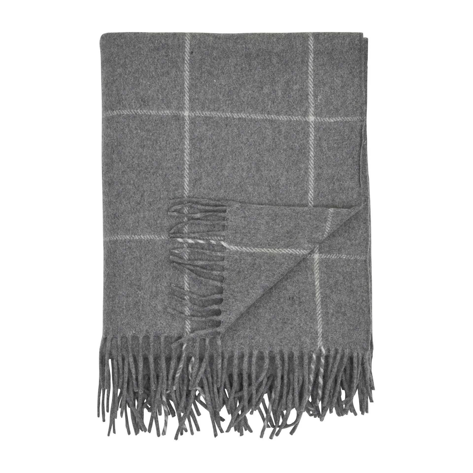 Pled wełniany Vilgot 130x170 cm, Szary Boel & Jan