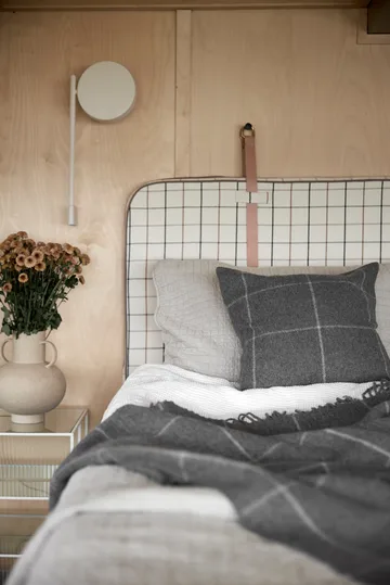 Pled wełniany Vilgot 130x170 cm - Szary - Boel & Jan