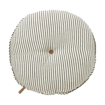 Poduszka na krzesło Sammie Ø40 cm - Czarno-biały - Boel & Jan