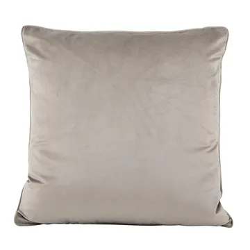 Poszewka na poduszkę Anna aksamit - jasny szary - Boel & Jan