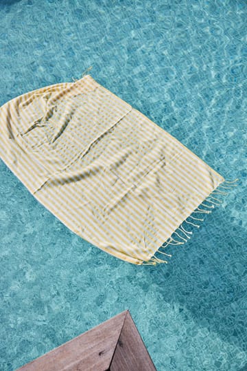 Ręcznik kąpielowy Höllviken 90x150 cm - Żółty - Boel & Jan