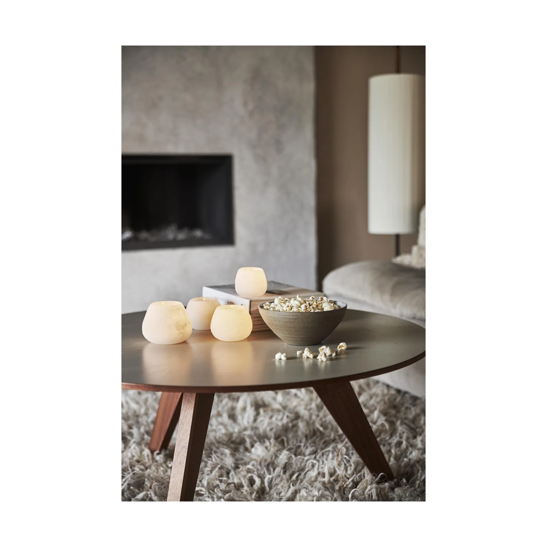 Świecznik Norrvik biały, Ø11 cm Boel & Jan