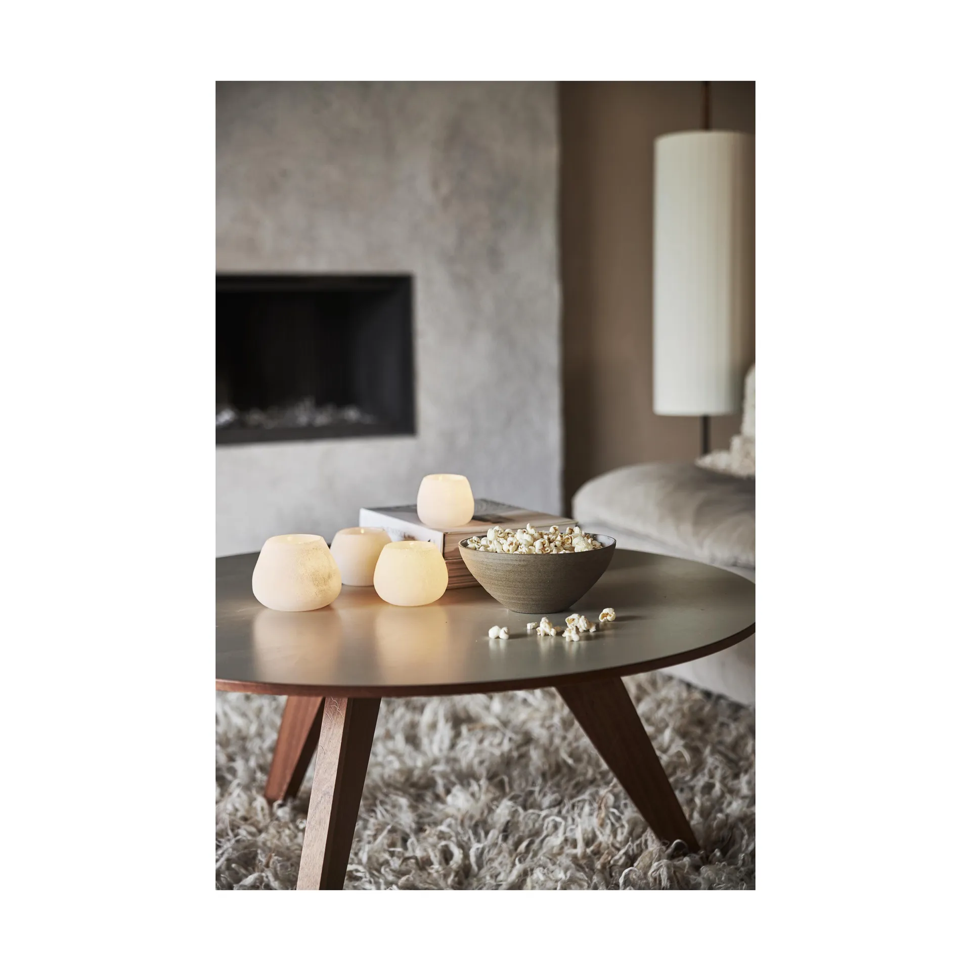 Świecznik Norrvik biały, Ø7,5 cm Boel & Jan