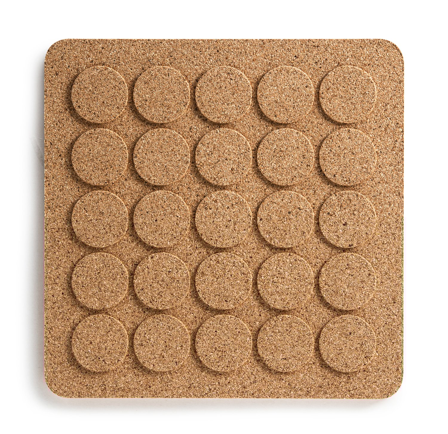 Born In Sweden Podstawka kwadratowa Dots 20x20 cm Brązowy