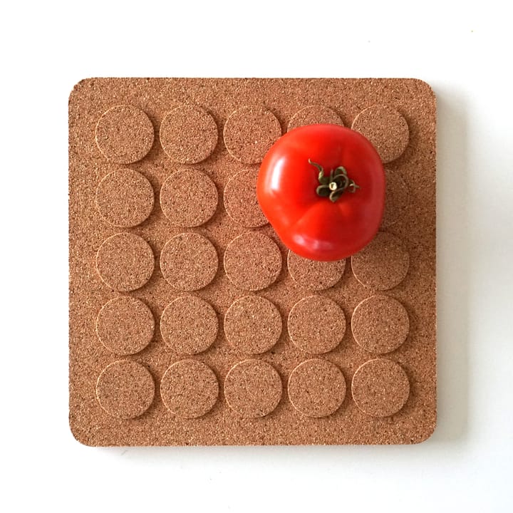 Podstawka kwadratowa Dots 20x20 cm, Brązowy Born In Sweden