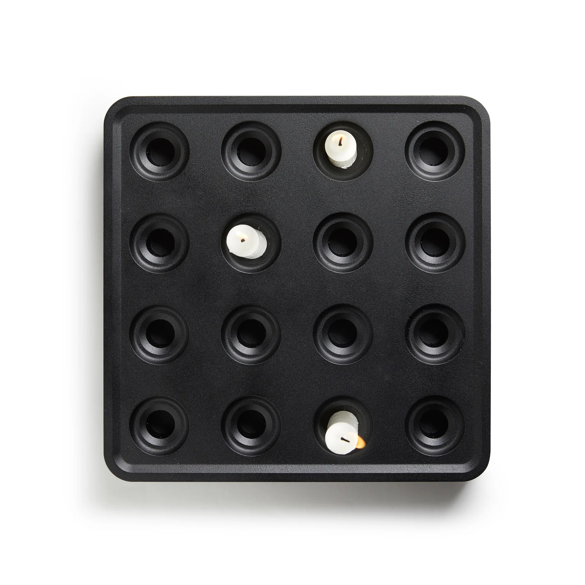 Świecznik czarny, duży Born In Sweden