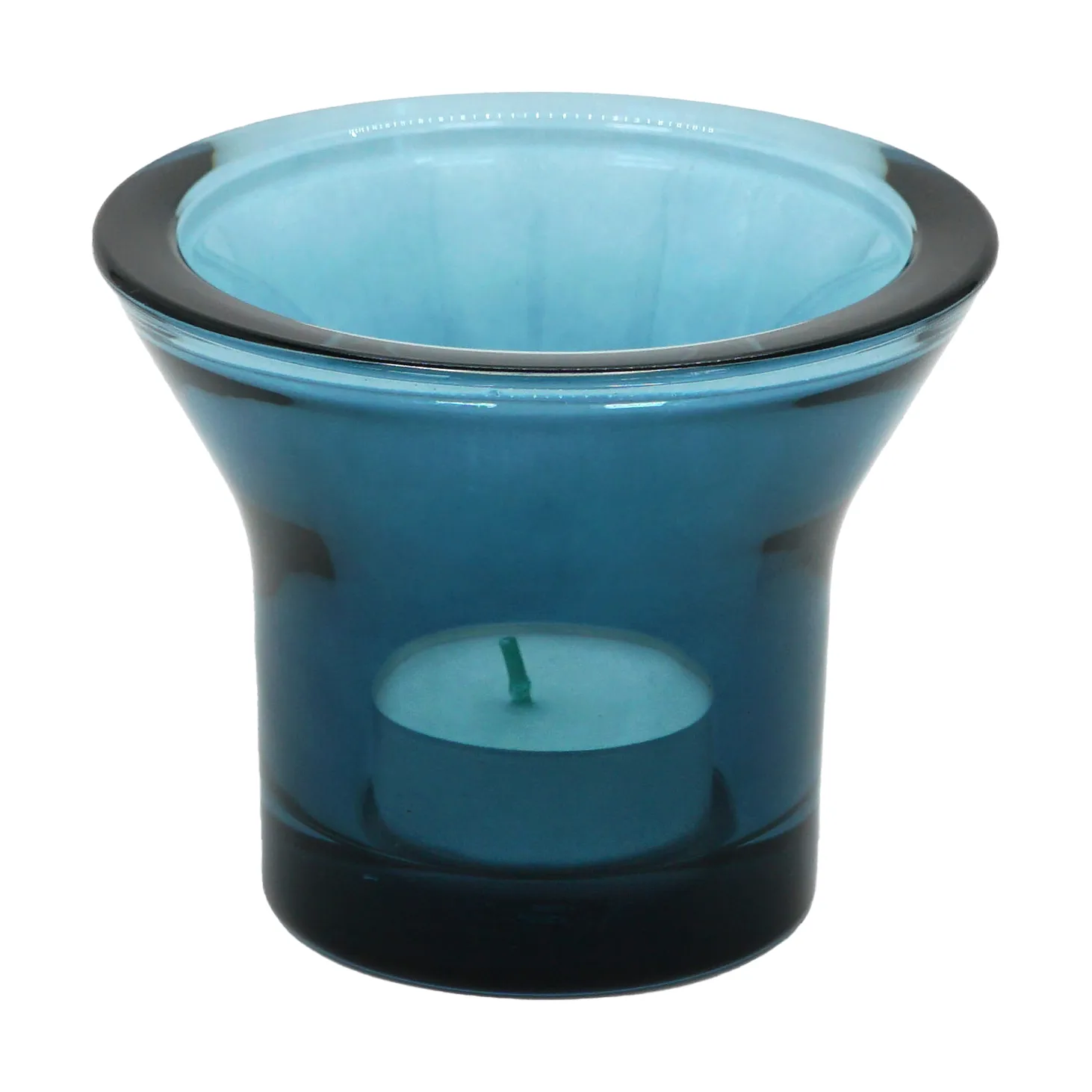 Świecznik Lumi Ø10 cm, Petrolowy niebieski Born In Sweden