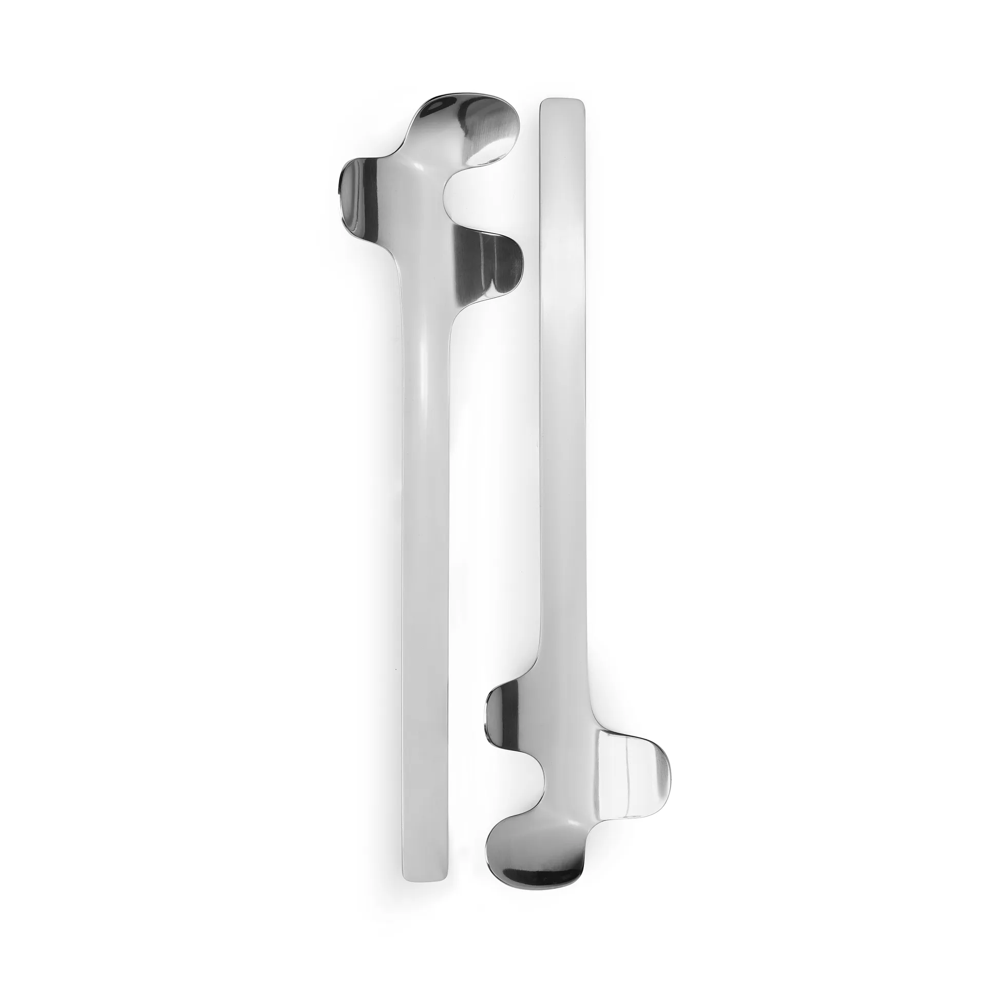 Sztućce do sałatek Leaf, Polished Steel Born In Sweden