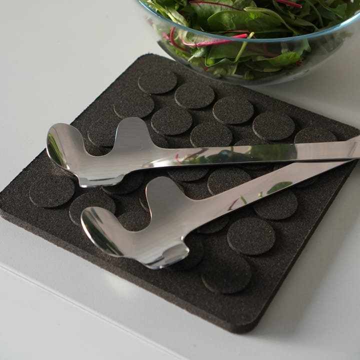 Sztućce do sałatek Leaf, Polished Steel Born In Sweden