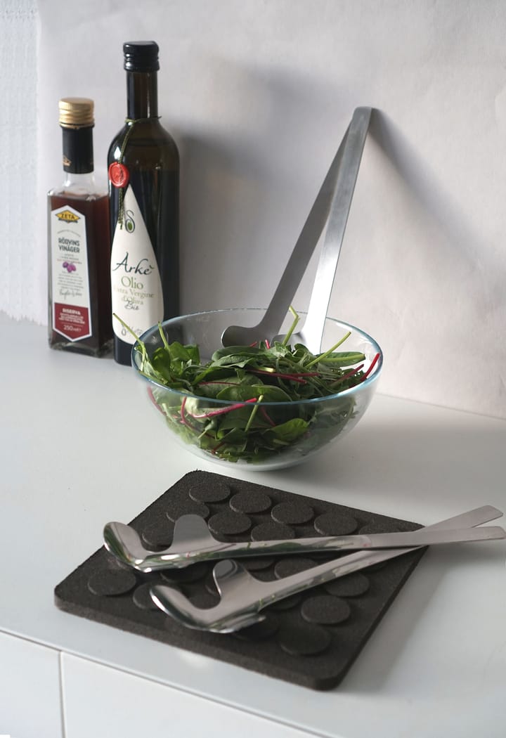 Sztućce do sałatek Leaf, Polished Steel Born In Sweden