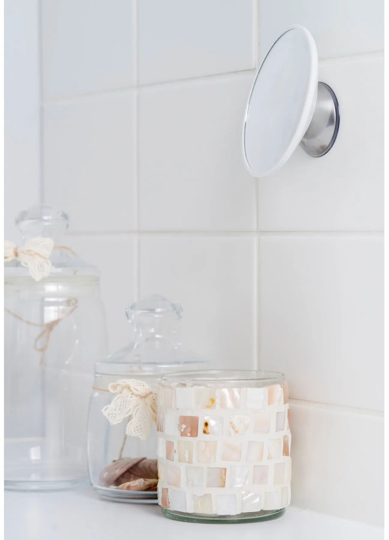 AirMirror lusterko kosmetyczne x10 odczepiany z przyssawką, Ø11,2 cm Bosign