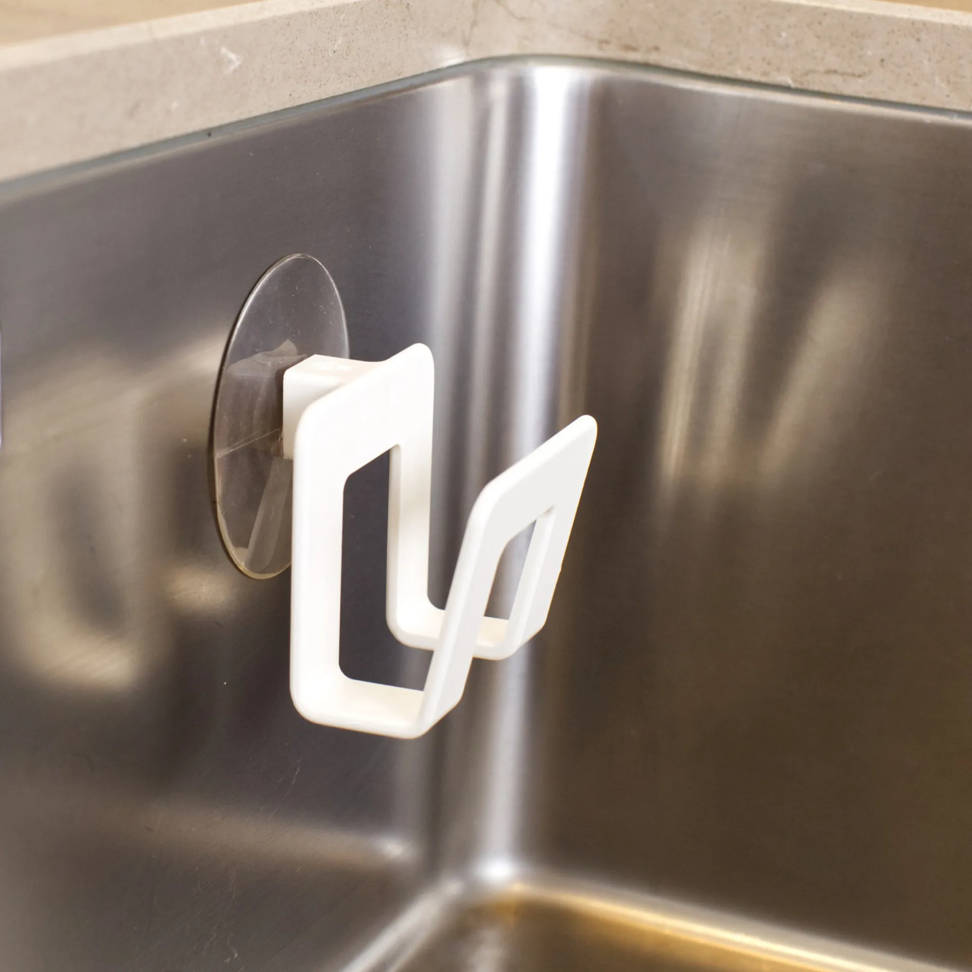 Bosign uchwyt na ściereczkę do naczyń z przyssawką, Biały Bosign