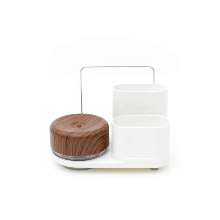 Dozownik do płynu do naczyń z miejscem do przechowywania Do-Dish Caddy PLUS - Ciemne drewno - Bosign