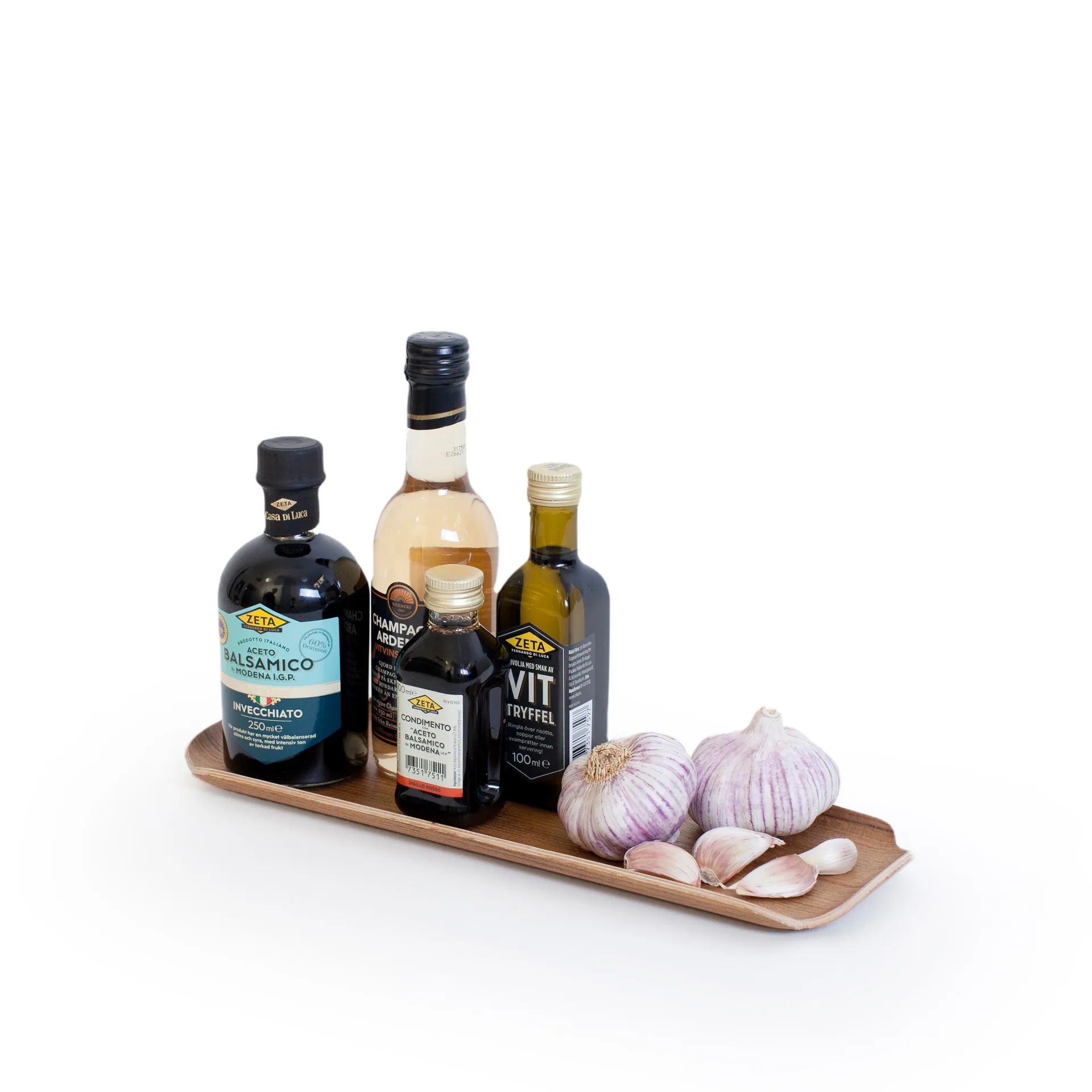 Drewniana taca w kształcie liścia Bosign, Orzech włoski Bosign