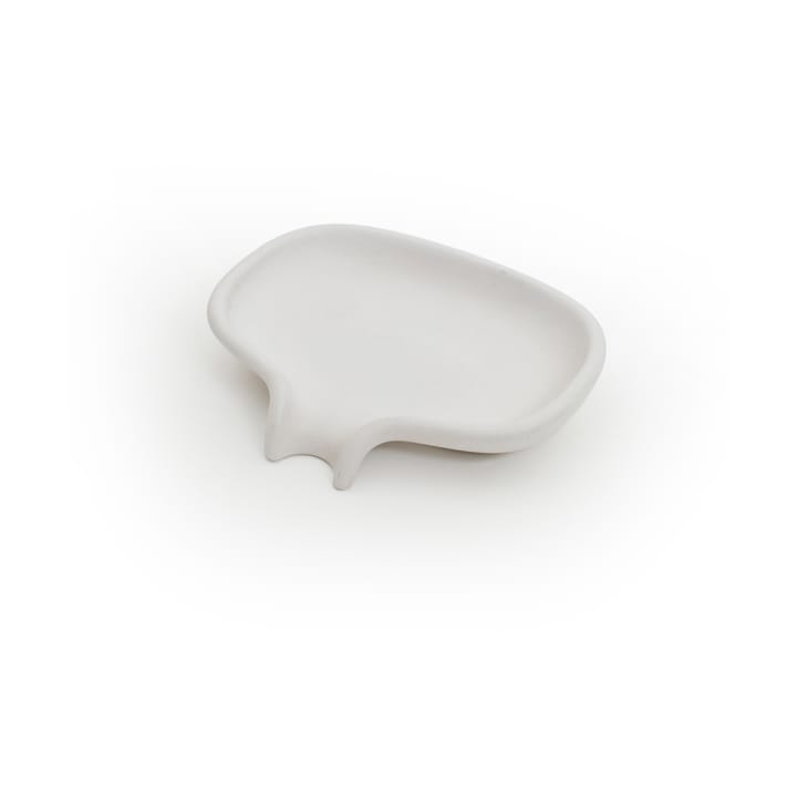 Mydelniczka z odpływem Soap Saver Flow beton - Biały - Bosign