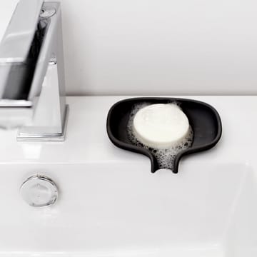 Mydelniczka z odpływem Soap Saver Flow small - Czarny - Bosign